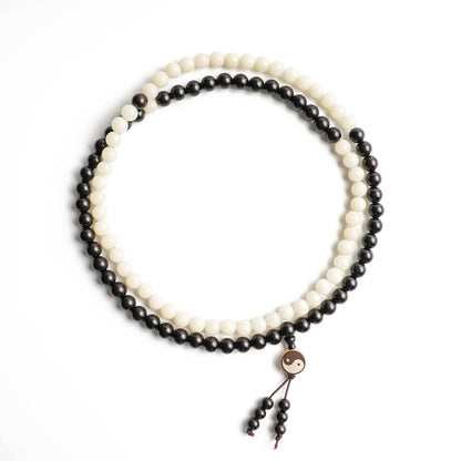 Taiji · Yin Yang 108 Beads Mala Bracelet | Zen Ara Grove