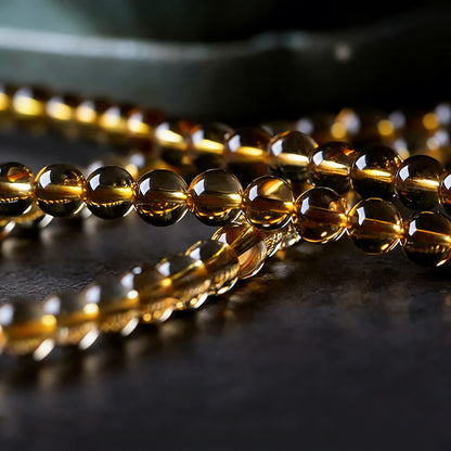 108‑Bead Citrine Pixiu Bracelet — Meaning of Fortune Protection| Zen Ara Grove