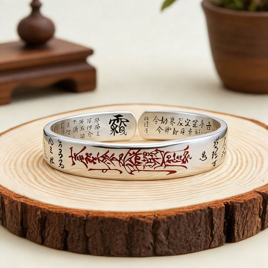 Chinese Taoist Titanium Steel Protection Bangle