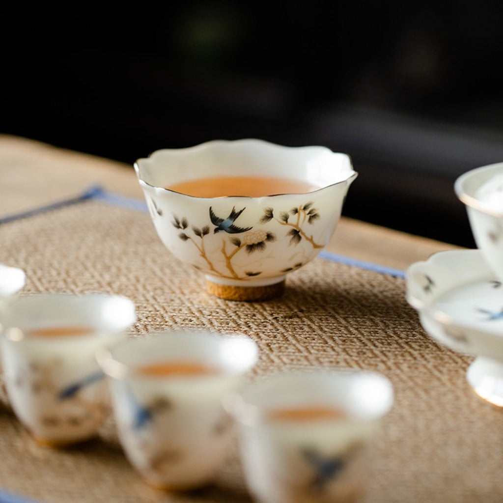 Yanzhi Jade White Ceramic Tea Cup | Zen Ara Grove