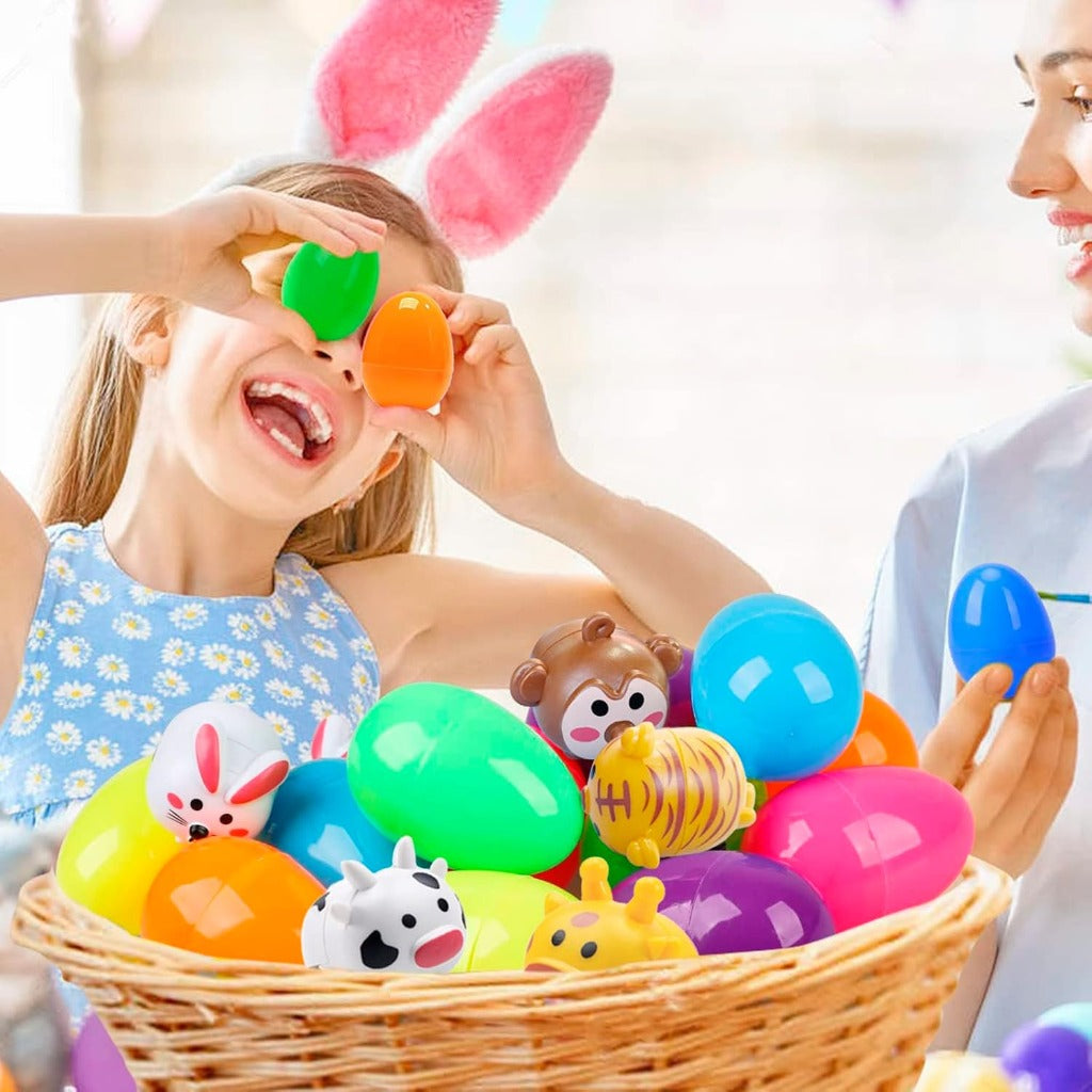 Easter Surprise Egg Animal Pull‑Back Car Toy Set – Fun Blind Box Gifts for Children | Zen Ara Grove