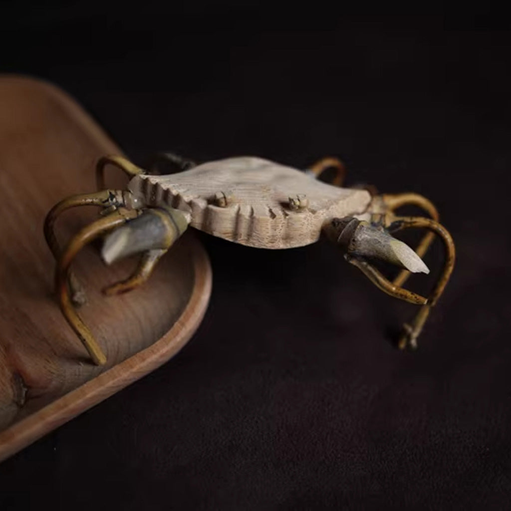 Handcrafted Bamboo Crab Sculpture – Eco-Friendly Symbol of Strength | Zen Ara Grove