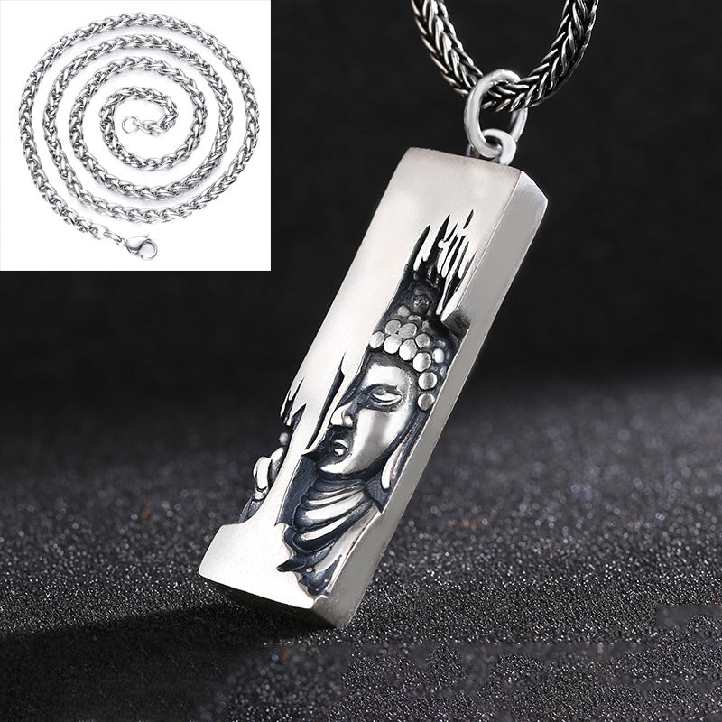 One-Side Buddha Amulet – Guardian Pendant of Inner Awakening | Zen Ara Grove