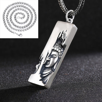 One-Side Buddha Amulet – Guardian Pendant of Inner Awakening | Zen Ara Grove
