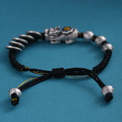 Imperial Pi Xiu Bracelet - Five-Emperor Coin Wealth Guardian