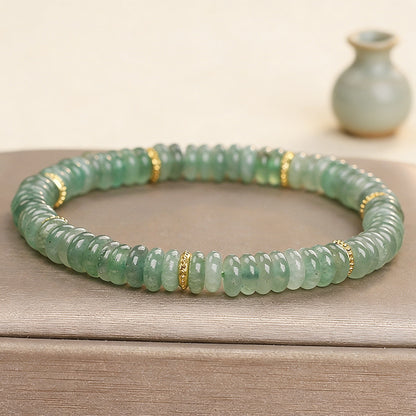 Natural Aventurine Abacus Bead Bracelet – A Symbol of Prosperity and Balance | Zen Ara Grove