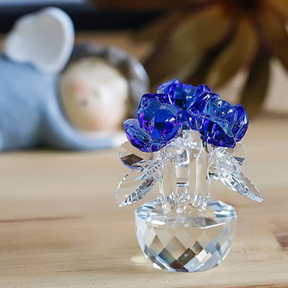 Crystal Glass Rose Ornament – A Timeless Emblem of Love | Zen Ara Grove