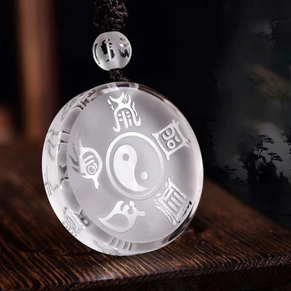 Five Sacred Mountains Yin-Yang Amulet Pendant  – Balance & Protection | Zen Ara Grove