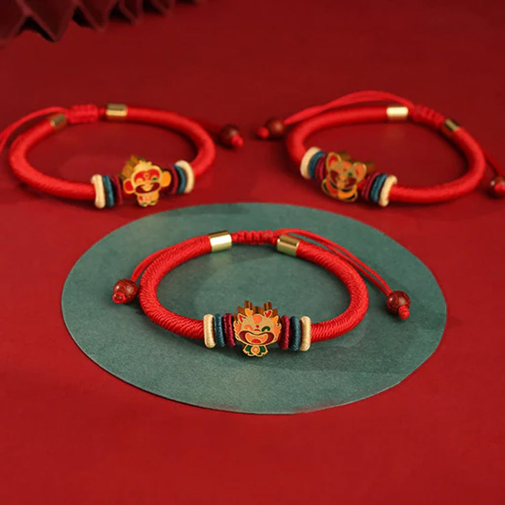 S925 Sterling Silver Chinese Zodiac Red String Bracelet – Handwoven Adjustable Lucky Charm | Zen Ara Grove