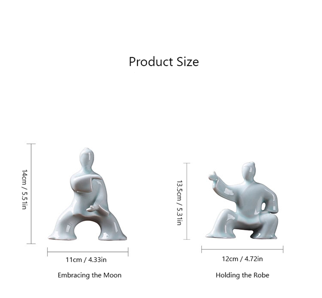 Ceramic Tai Chi Kung Fu Sculpture – The Art of Yin and Yang | Zen Ara Grove