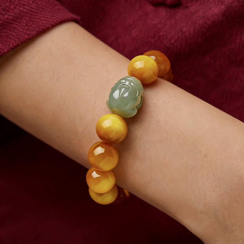 Tiger Eye and Jade Pixiu Twelve Zodiac Bracelet — Meaning of Protection & Fortune | Zen Ara Grove
