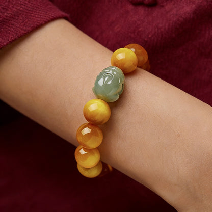 Tiger Eye and Jade Pixiu Twelve Zodiac Bracelet — Meaning of Protection & Fortune | Zen Ara Grove
