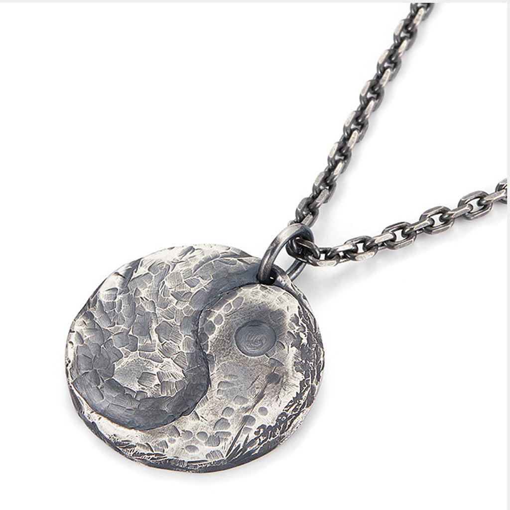 99 Pure Silver Taiji Pendant Necklace – Symbol of Balance & Inner Harmony | Zen Ara Grove