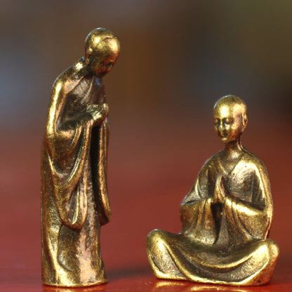 Mini Brass Figurines – Zen Series with Buddha, Bodhidharma, Guanyin, Animals & More – Symbol of Mindfulness | Zen Ara Grove