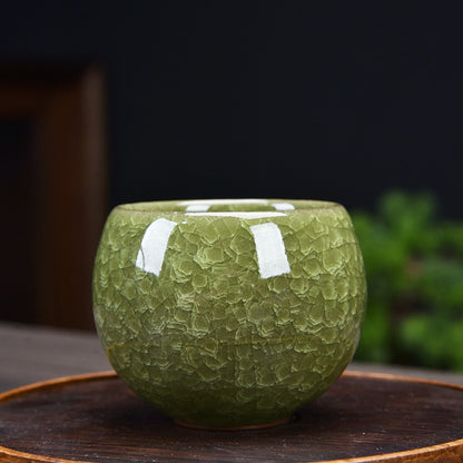 Celestial Crackle Zen Teacup