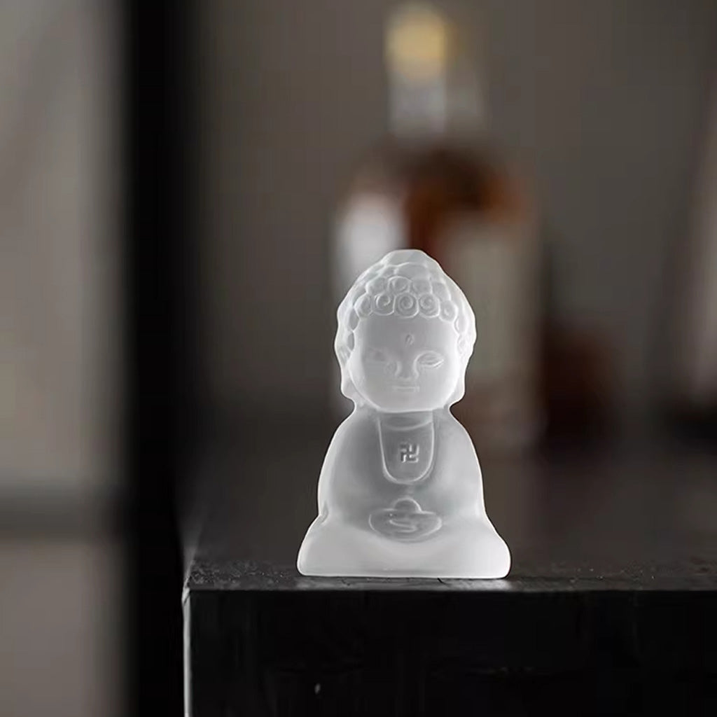 Handmade Glass Buddha Ornament – Capturing the Quiet Essence of Zen | Zen Ara Grove