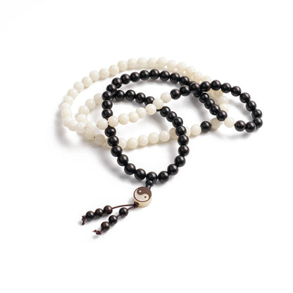 Taiji · Yin Yang 108 Beads Mala Bracelet | Zen Ara Grove