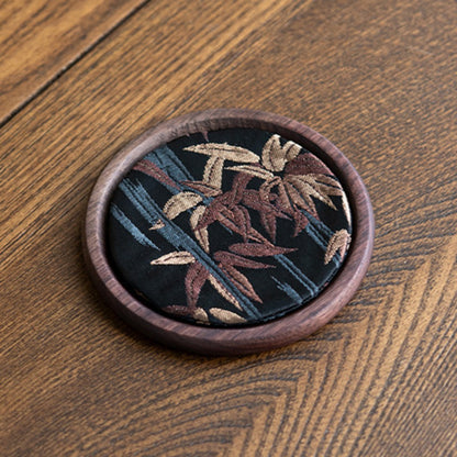 Bamboo Leaf Wood Coaster - Zen Tea Mat