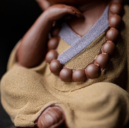 Ceramic "Four No Evils" Buddha Statue Set – Symbols of Mindfulness, Compassion, and Peace | Zen Ara Grove