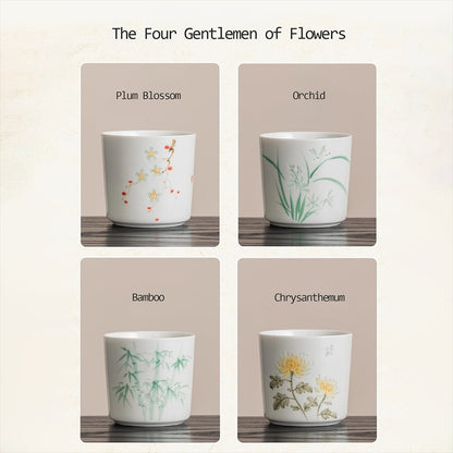 Hand-Painted Yingqing Translucent Porcelain Cup – Under-Glaze Artistry | Zen Ara Grove