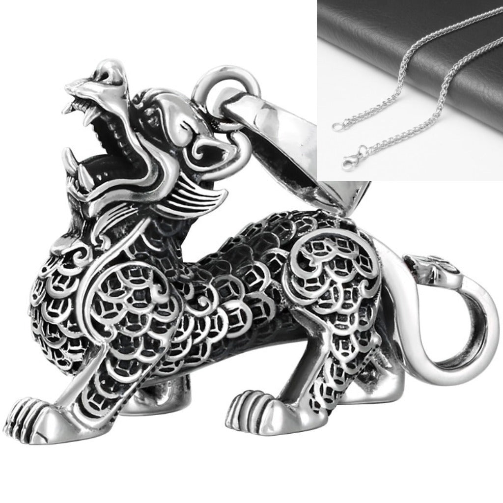 Rising Pixiu Necklace – Attract Fortune & Guard Energy | Zen Ara Grove