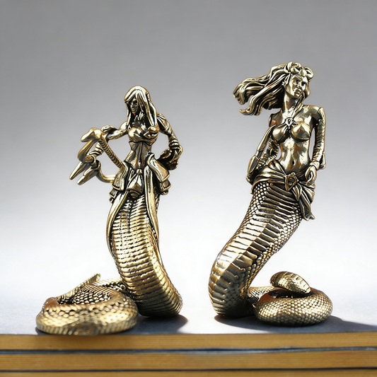 Brass Medusa Figurine – Mythical Guardian of Power and Mystery | Zen Ara Grove