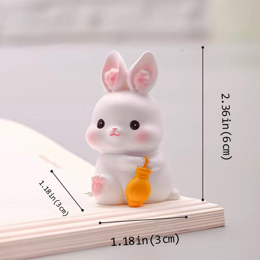 Easter Kawaii Bunny Figurine Set – Symbol of Hope & Renewal | Zen Ara Grove