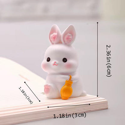 Easter Kawaii Bunny Figurine Set – Symbol of Hope & Renewal | Zen Ara Grove