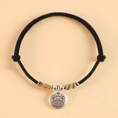Adjustable 999 Fine Silver Zodiac Animal Bracelet — Personal Strength & Blessings | Zen Ara Grove