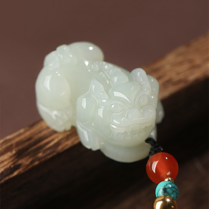 Celestial Hetian Jade Pi Yao Pendant