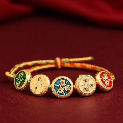 Tibetan-Inspired Five Blessings  Bracelet