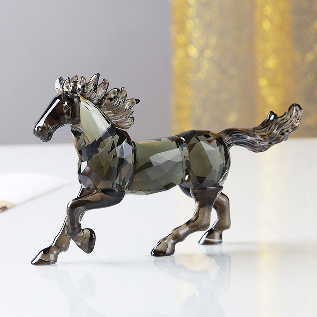Galloping Crystal Glass Horse Figurine – A Symbol of Freedom and Power | Zen Ara Grove