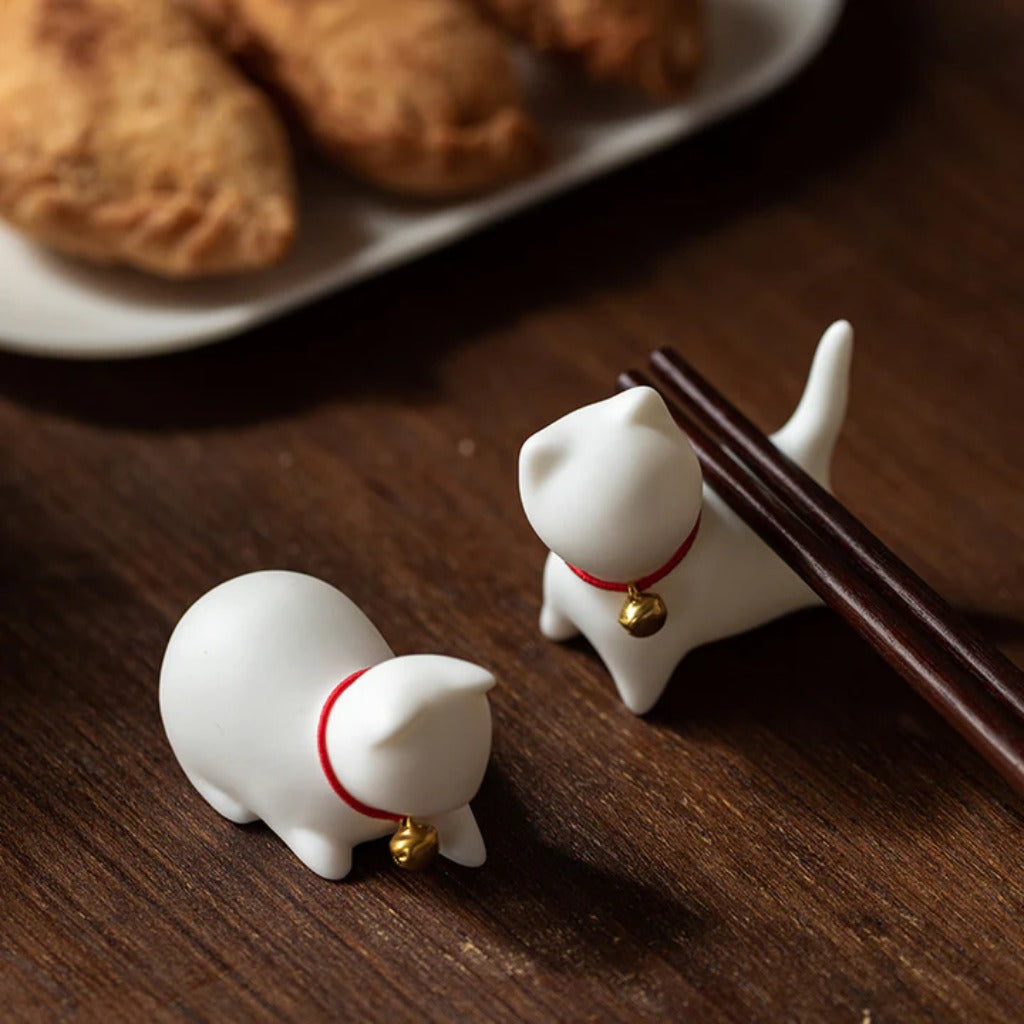 Mini Small Cute Cat Tea Pet Ceramic Home Desk Figurine Decoration | Zen Ara Grove