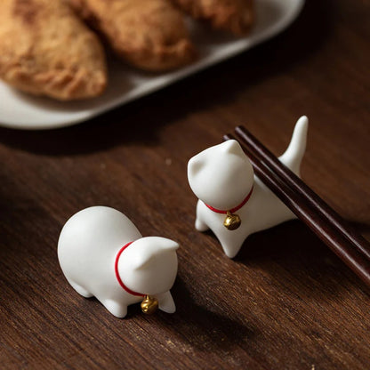 Mini Small Cute Cat Tea Pet Ceramic Home Desk Figurine Decoration | Zen Ara Grove