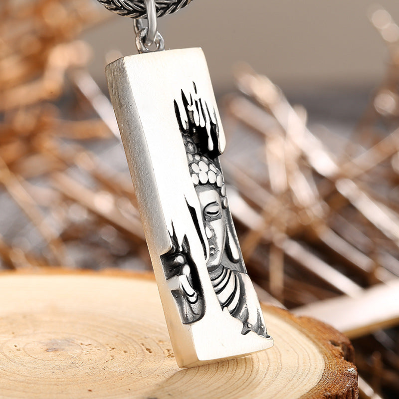 One-Side Buddha Amulet – Guardian Pendant of Inner Awakening | Zen Ara Grove