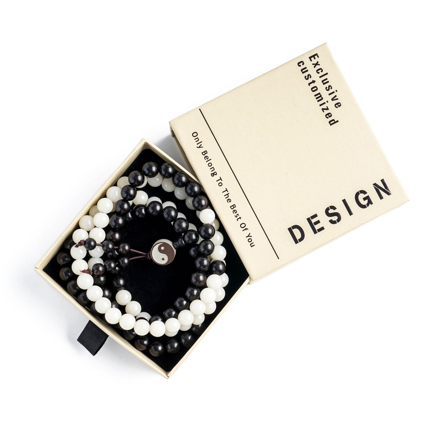 Taiji · Yin Yang 108 Beads Mala Bracelet | Zen Ara Grove