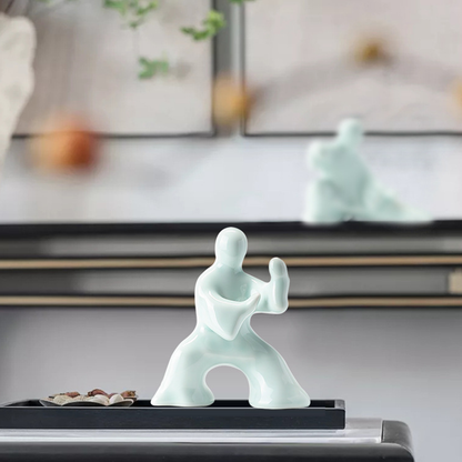Kung Fu Tai Chi Master Ceramic Figurine | Zen Ara Grove