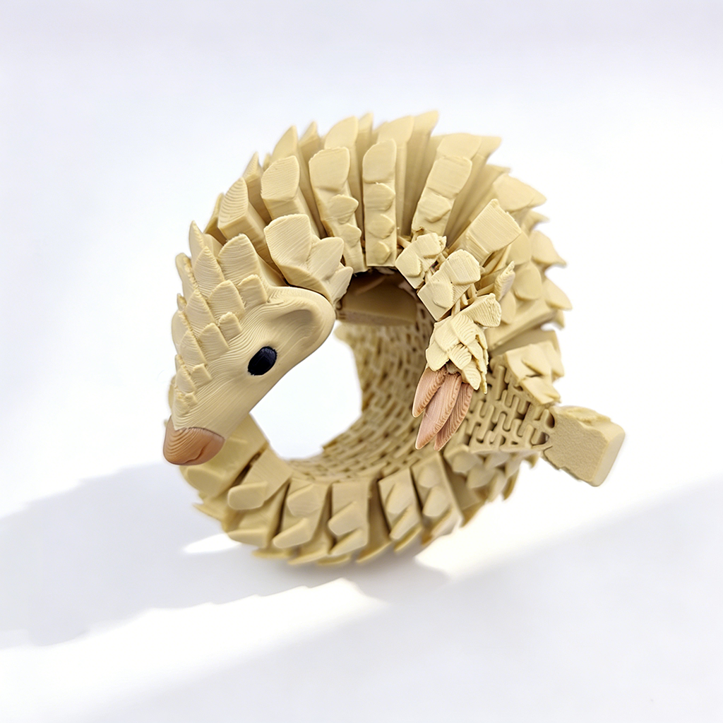 Fully Articulated Pangolin Fidget – Movable Scales, Calming Touch | Zen Ara Grove
