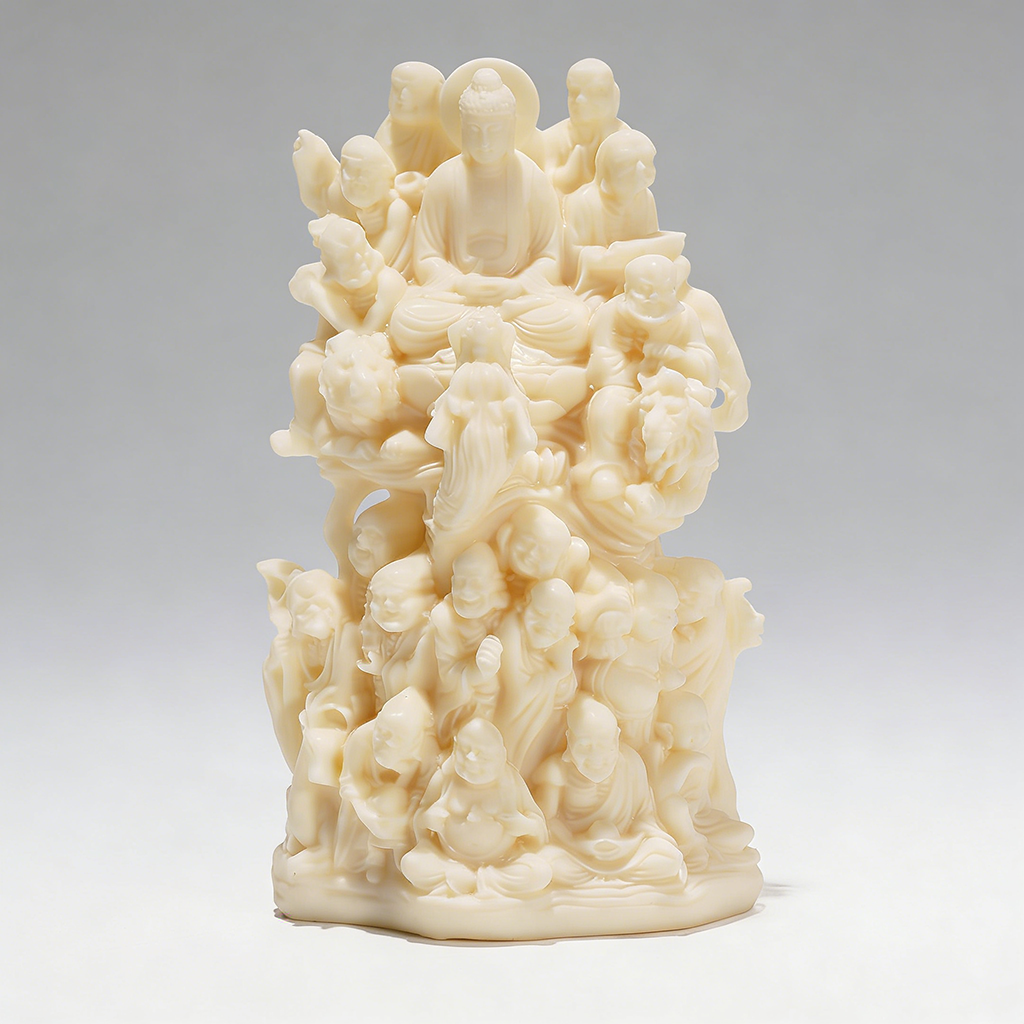 Handcrafted Eighteen Arhats Dragon and Tiger Taming Buddha Figurine – Strength & Protection | Zen Ara Grove