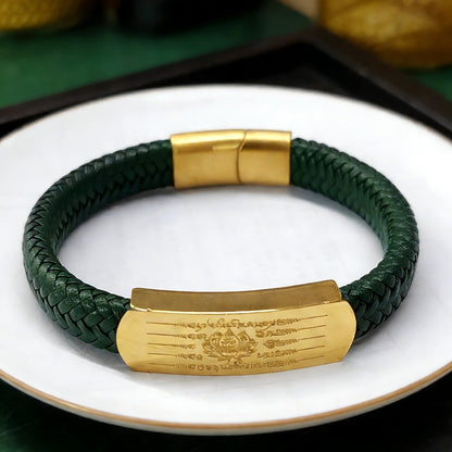 Orange Taisui Talisman Titanium Bracelet – Symbol of Protection and Courage | Zen Ara Grove