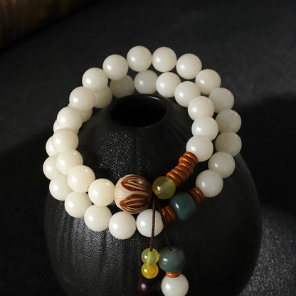TODAY ONLY! Twin Snow-Circle Bodhi Mala