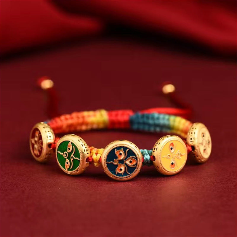 Tibetan-Inspired Five Blessings  Bracelet