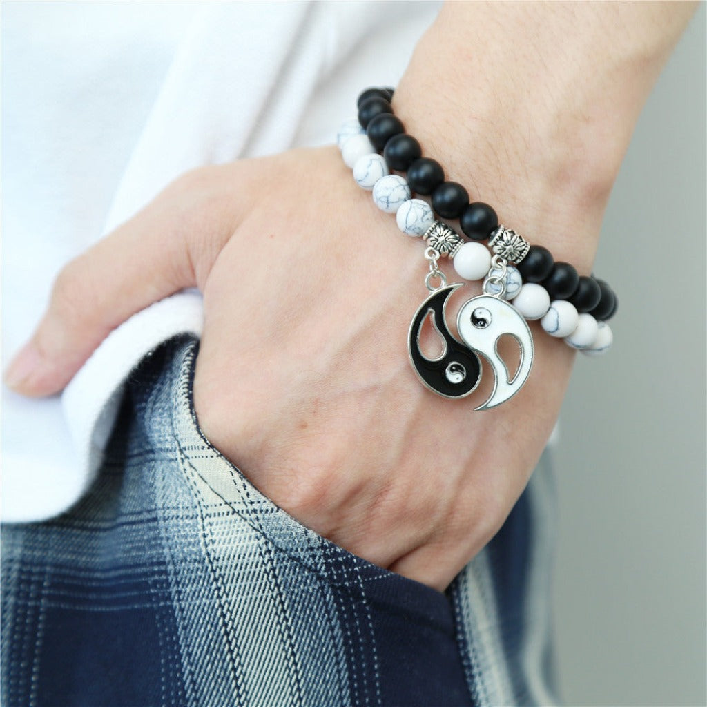 Yin-Yang Harmony Bracelet – Balance of Light and Shadow | Zen Ara Grove