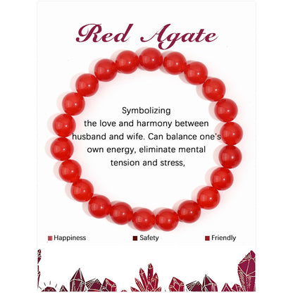 Crystal Beaded Bracelet with Elastic Cord – Handmade Design | Zen Ara Grove