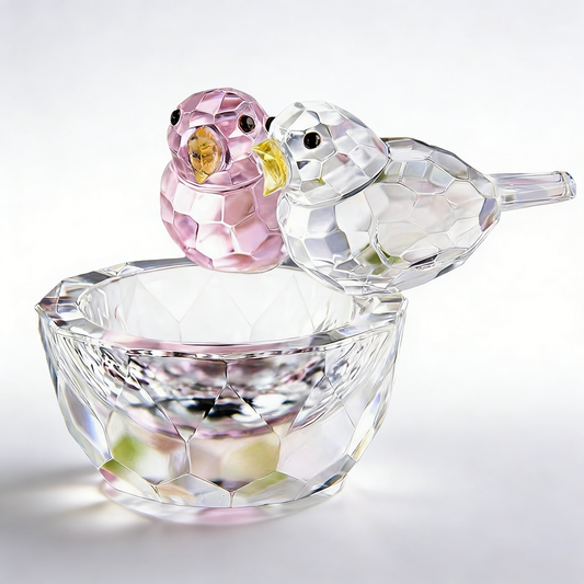 Crystal Glass Birds Returning Home Figurine – Wherever You Are Is Home | Zen Ara Grove
