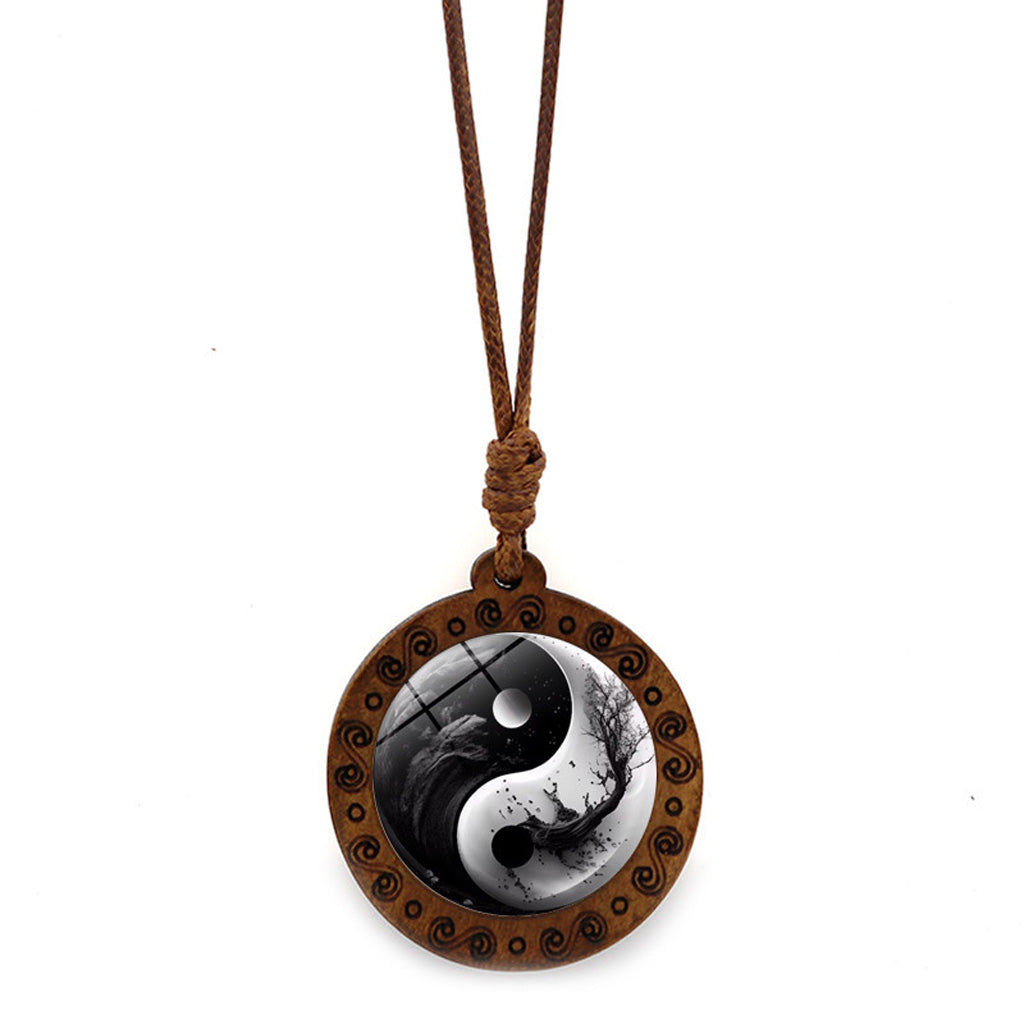 Limited Time Offer · Yin-Yang Galaxy Wood Necklace – Balance & Harmony | Zen Ara Grove