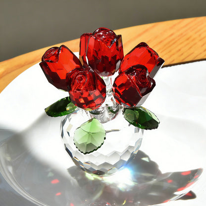 Eternal Bloom Crystal Glass Rose – A Timeless Symbol of Love | Zen Ara Grove