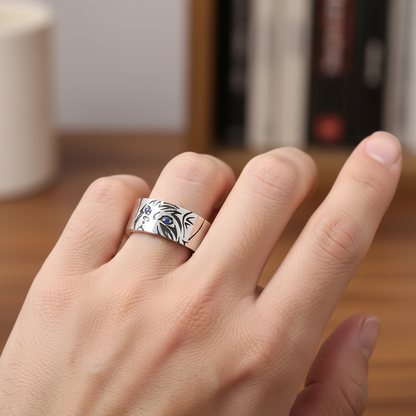 $9.99  Starlit Gaze – Cat Ring with Celestial Eyes | Zen Ara Grove