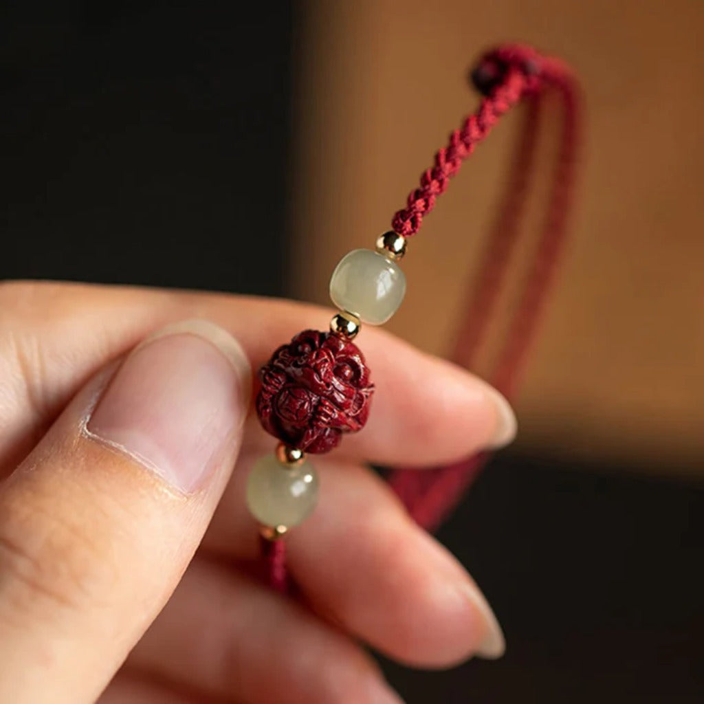LIMITED TIME OFFER-Handmade Adjustable Red Cord Bracelet – 12 Chinese Zodiac for Good Fortune | Zen Ara Grove