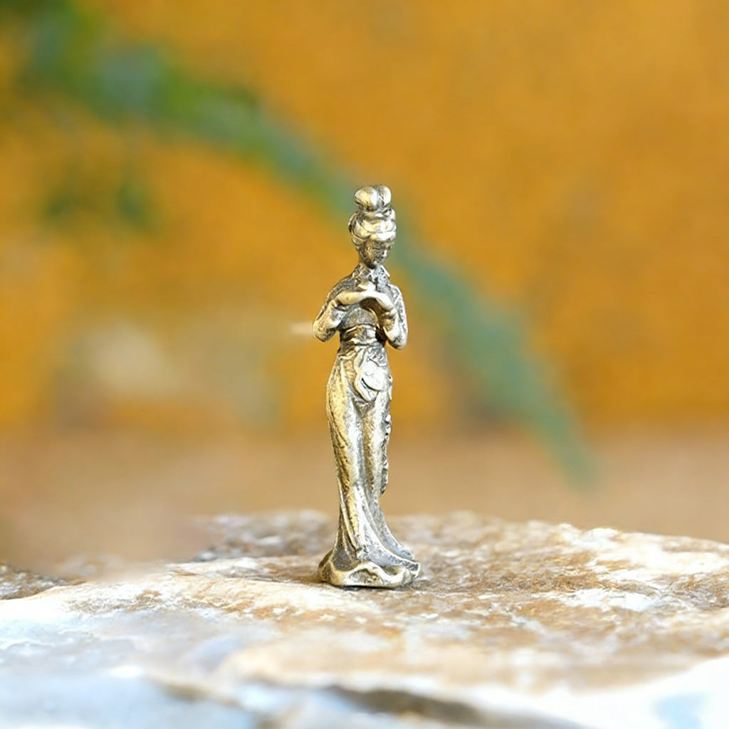 Mini Brass Figurines – Zen Series with Buddha, Bodhidharma, Guanyin, Animals & More – Symbol of Mindfulness | Zen Ara Grove